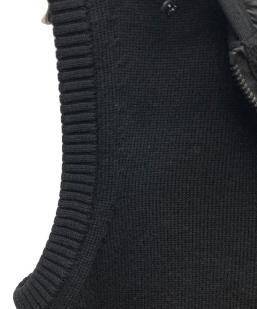 MONCLER（モンクレール）MONCLER (モンクレール) MAGLIA GILET/マグリアジレ ブラック サイズ:Mの古着・服飾アイテム