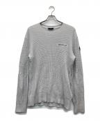 MONCLERモンクレール）の古着「GIROCOLLO TRICOT/サーマルカットソー」｜グレー