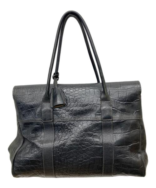 MULBERRY（マルベリー）MULBERRY (マルベリー) ベイズウォーター エンボスレザートートバッグ ブラックの古着・服飾アイテム
