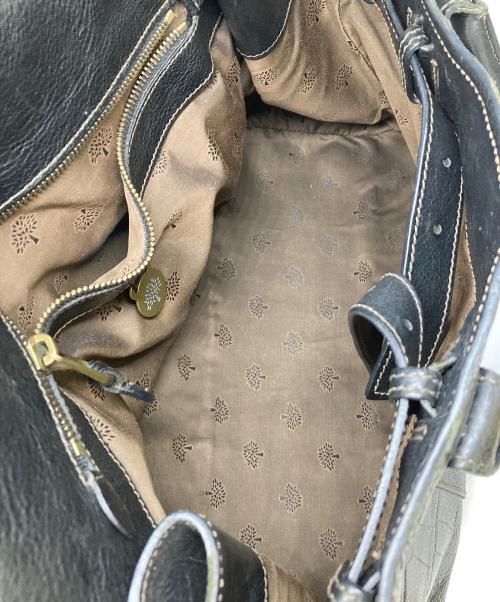 MULBERRY（マルベリー）MULBERRY (マルベリー) ベイズウォーター エンボスレザートートバッグ ブラックの古着・服飾アイテム