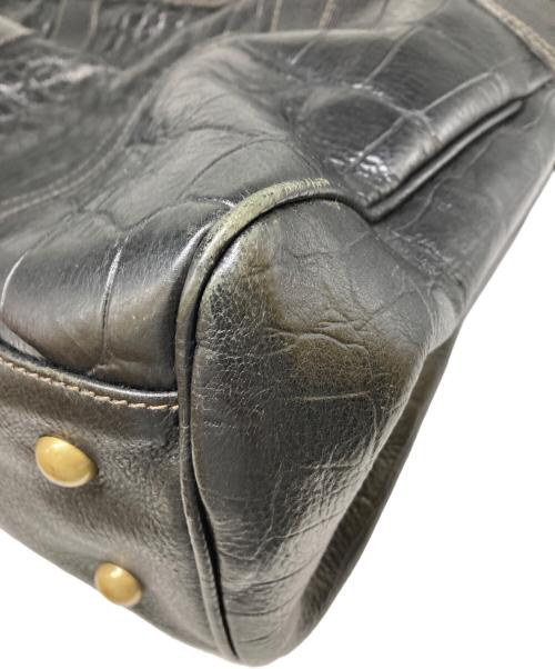 MULBERRY（マルベリー）MULBERRY (マルベリー) ベイズウォーター エンボスレザートートバッグ ブラックの古着・服飾アイテム