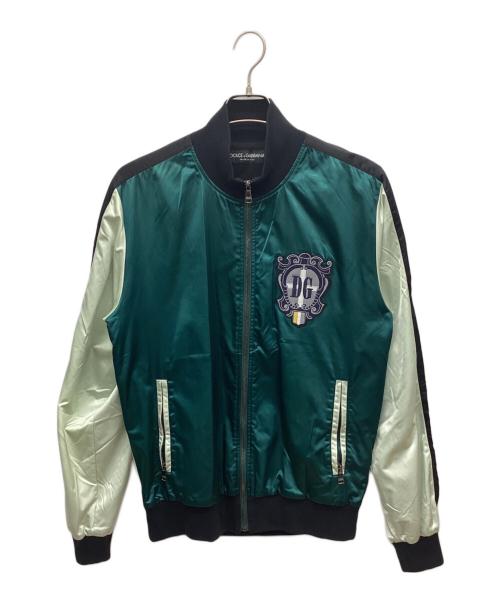 DOLCE & GABBANA（ドルチェ＆ガッバーナ）DOLCE & GABBANA (ドルチェ＆ガッバーナ) DGワッペンスカジャン グリーン サイズ:48の古着・服飾アイテム