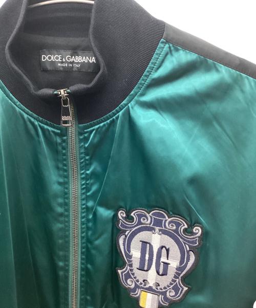 DOLCE & GABBANA（ドルチェ＆ガッバーナ）DOLCE & GABBANA (ドルチェ＆ガッバーナ) DGワッペンスカジャン グリーン サイズ:48の古着・服飾アイテム