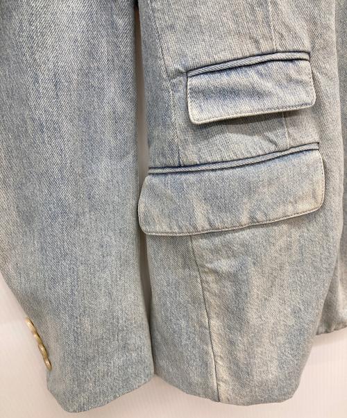 RALPH LAUREN Purple Label（ラルフ ローレン パープル レーベル）RALPH LAUREN Purple Label (ラルフ ローレン パープル レーベル) デニムテーラードジャケット ブルー サイズ:38Sの古着・服飾アイテム