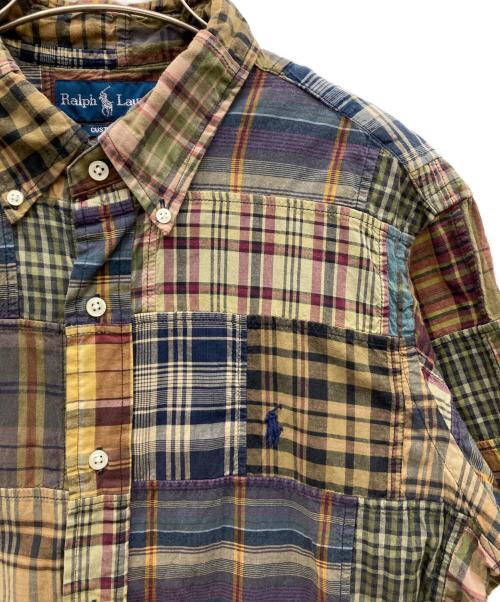 POLO RALPH LAUREN（ポロ・ラルフローレン）POLO RALPH LAUREN (ポロ・ラルフローレン) マドラスチェックシャツ ベージュ サイズ:Lの古着・服飾アイテム