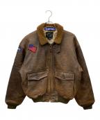 AVIREXアヴィレックス）の古着「G-1 フライトジャケット」｜ブラウン