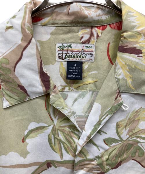 pataloha（パタロハ）pataloha (パタロハ) 00S pataloha LIMITED 2003 アロハシャツ カーキ サイズ:Mの古着・服飾アイテム