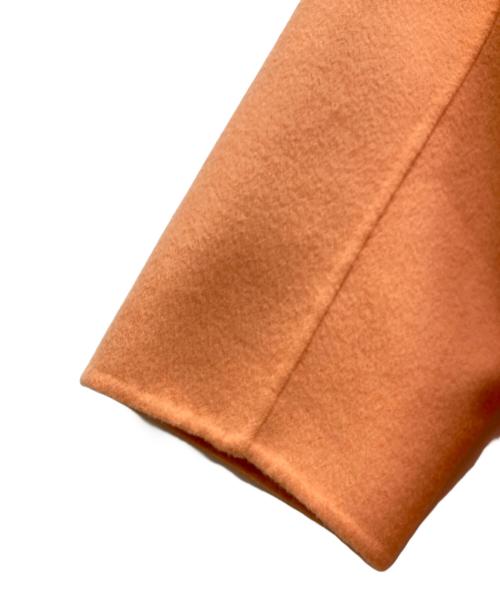 BALLSEY（ボールジィ）BALLSEY (ボールジィ) プレミアムウールリバー オープンカラーショートコート オレンジ サイズ:36の古着・服飾アイテム