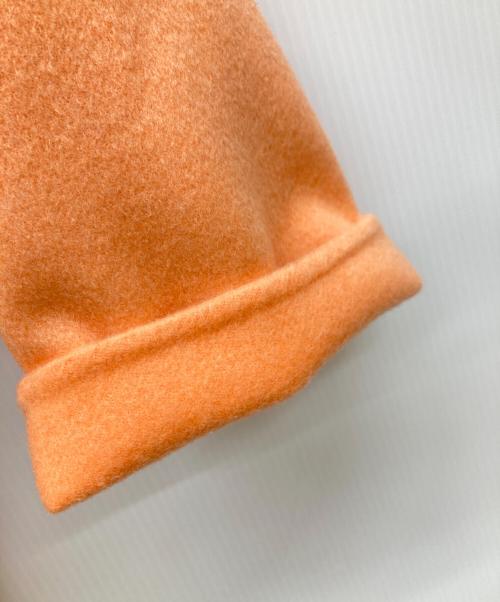 BALLSEY（ボールジィ）BALLSEY (ボールジィ) プレミアムウールリバー オープンカラーショートコート オレンジ サイズ:36の古着・服飾アイテム