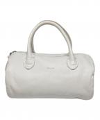 folnaフォルナ）の古着「ソフトレザーミニボストンバッグ」｜ホワイト