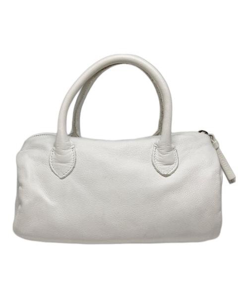 folna（フォルナ）folna (フォルナ) ソフトレザーミニボストンバッグ ホワイトの古着・服飾アイテム