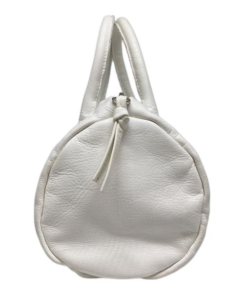 folna（フォルナ）folna (フォルナ) ソフトレザーミニボストンバッグ ホワイトの古着・服飾アイテム