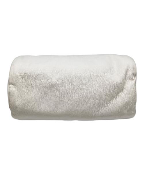 folna（フォルナ）folna (フォルナ) ソフトレザーミニボストンバッグ ホワイトの古着・服飾アイテム