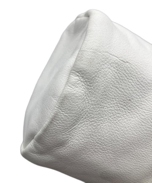 folna（フォルナ）folna (フォルナ) ソフトレザーミニボストンバッグ ホワイトの古着・服飾アイテム