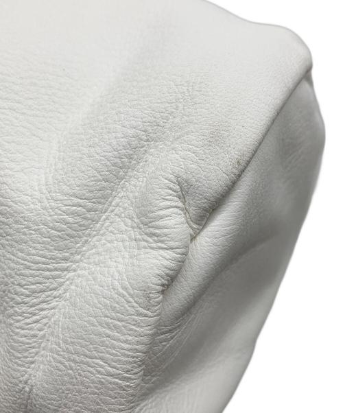 folna（フォルナ）folna (フォルナ) ソフトレザーミニボストンバッグ ホワイトの古着・服飾アイテム