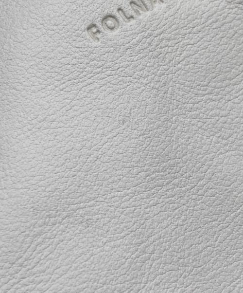 folna（フォルナ）folna (フォルナ) ソフトレザーミニボストンバッグ ホワイトの古着・服飾アイテム