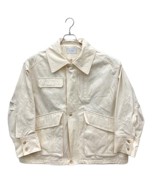 ETRE TOKYO（エトレトウキョウ）ETRE TOKYO (エトレトウキョウ) ハイカウントミリタリーコート アイボリー サイズ:Sの古着・服飾アイテム