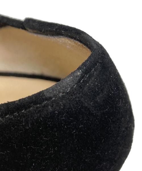 JIMMY CHOO（ジミーチュウ）JIMMY CHOO (ジミーチュウ) シアー ドット柄 フラットパンプス ブラック サイズ:351/2の古着・服飾アイテム