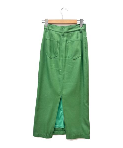 CLANE（クラネ）CLANE (クラネ) STRAIGHT LONG SKIRT グリーン サイズ:1の古着・服飾アイテム