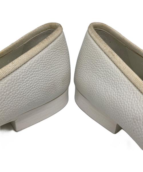 CHANEL（シャネル）CHANEL (シャネル) ココマークトゥリボンバレエパンプス ホワイト×ネイビー サイズ:38Cの古着・服飾アイテム