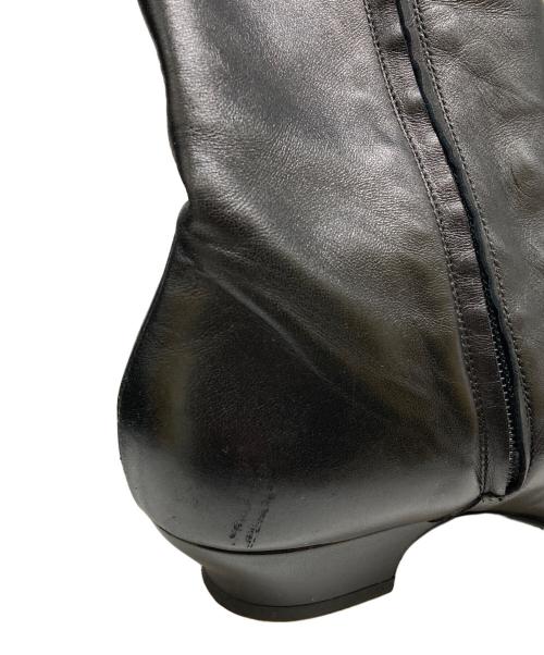 CHANEL（シャネル）CHANEL (シャネル) サイドジップストレートチップブーツ ブラック サイズ:38Cの古着・服飾アイテム