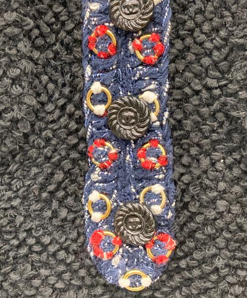 CHANEL（シャネル）CHANEL (シャネル) 19C ココボタン×リング装飾チュニック/19SSクルーズライン ブラック サイズ:34の古着・服飾アイテム