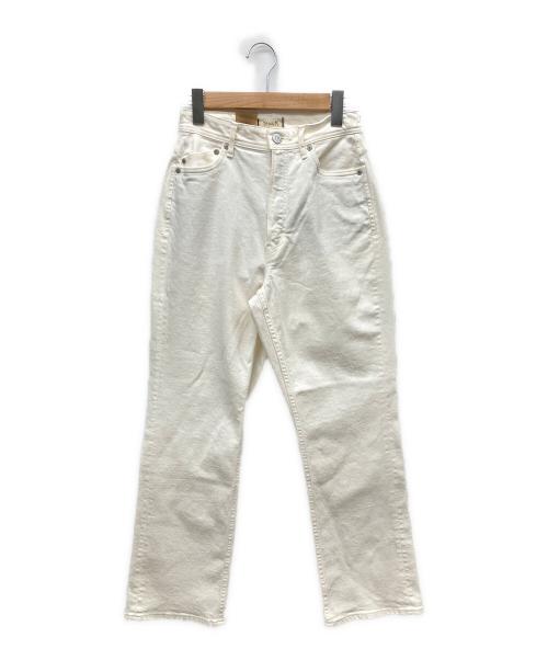 YANUK（ヤヌーク）YANUK (ヤヌーク) Spill Proof ストレート LOUISE ホワイト サイズ:W25 未使用品の古着・服飾アイテム