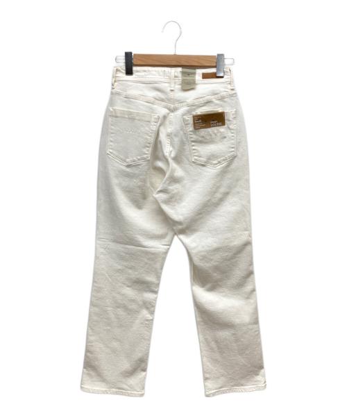 YANUK（ヤヌーク）YANUK (ヤヌーク) Spill Proof ストレート LOUISE ホワイト サイズ:W25 未使用品の古着・服飾アイテム