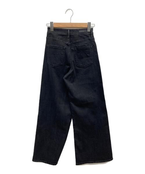 YANUK（ヤヌーク）YANUK (ヤヌーク) ワイドフレアデニム OBK ブラック サイズ:W24の古着・服飾アイテム