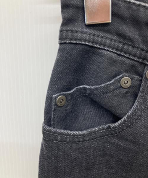 YANUK（ヤヌーク）YANUK (ヤヌーク) ワイドフレアデニム OBK ブラック サイズ:W24の古着・服飾アイテム