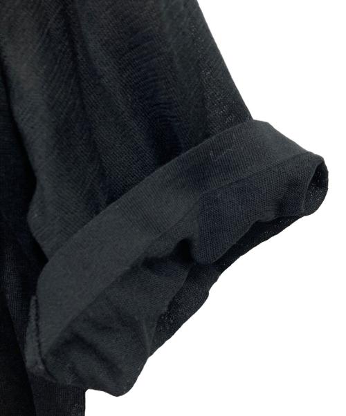 ATON（エイトン）ATON (エイトン) COMPACT COTTON SKIPPER POLO SWEATER ブラック サイズ:02の古着・服飾アイテム