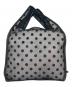 LUDLOW (ラドロー) ドット×メッシュトートバッグ ブラック：7000円