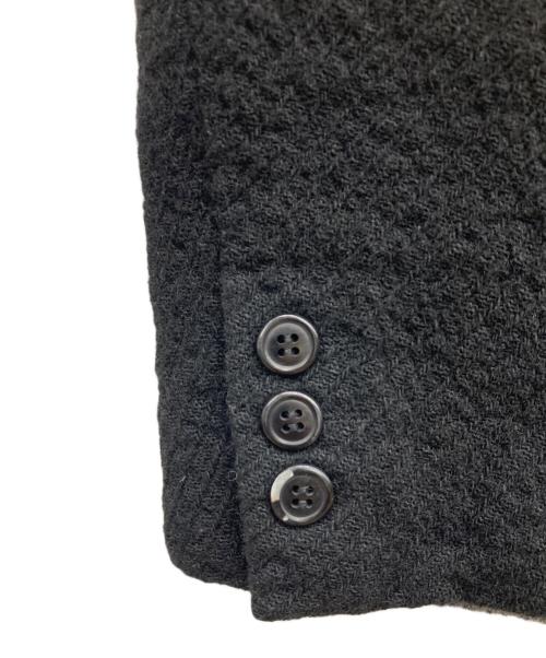 COMME des GARCONS HOMME PLUS（コムデギャルソンオムプリュス）COMME des GARCONS HOMME PLUS (コムデギャルソンオムプリュス) 03AW ヘリンボーン切替ウール3Bジャケット/AD2003 カーブ期 ブラック×グレー サイズ:Mの古着・服飾アイテム