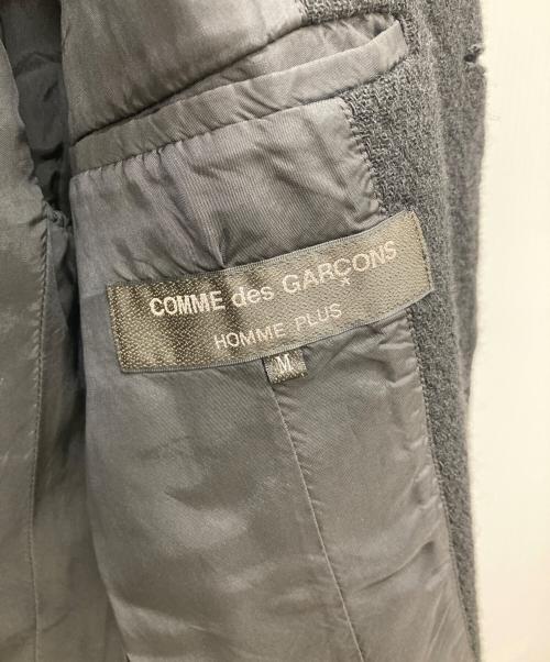 COMME des GARCONS HOMME PLUS（コムデギャルソンオムプリュス）COMME des GARCONS HOMME PLUS (コムデギャルソンオムプリュス) 03AW ヘリンボーン切替ウール3Bジャケット/AD2003 カーブ期 ブラック×グレー サイズ:Mの古着・服飾アイテム