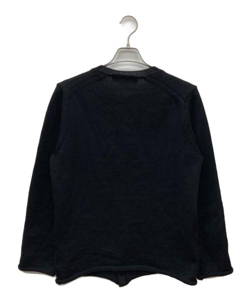COMME des GARCONS HOMME PLUS（コムデギャルソンオムプリュス）COMME des GARCONS HOMME PLUS (コムデギャルソンオムプリュス) 08AW ウールクルーネックカーディガン/AD2008 TIME FOR MAJIC ブラック サイズ:Mの古着・服飾アイテム