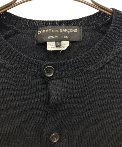 COMME des GARCONS HOMME PLUS（コムデギャルソンオムプリュス）COMME des GARCONS HOMME PLUS (コムデギャルソンオムプリュス) 08AW ウールクルーネックカーディガン/AD2008 TIME FOR MAJIC ブラック サイズ:Mの古着・服飾アイテム