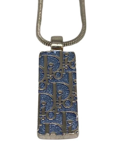 Christian Dior（クリスチャン ディオール）Christian Dior (クリスチャン ディオール) トロッターネックレス ブルー×シルバーの古着・服飾アイテム