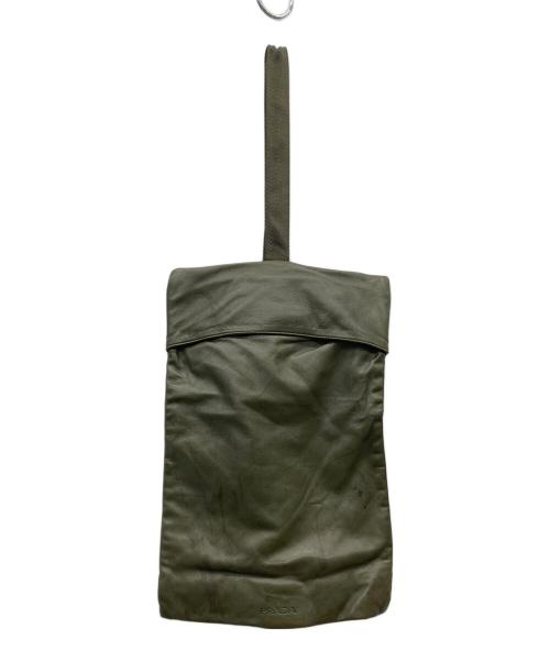 PRADA（プラダ）PRADA (プラダ) レザークロスボディーバッグ オリーブの古着・服飾アイテム