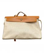 HERMESエルメス）の古着「エールバッグGM」｜ブラウン×ベージュ