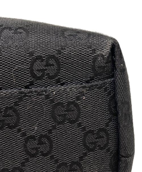 GUCCI（グッチ）GUCCI (グッチ) GGキャンバスハンドバッグ ブラックの古着・服飾アイテム