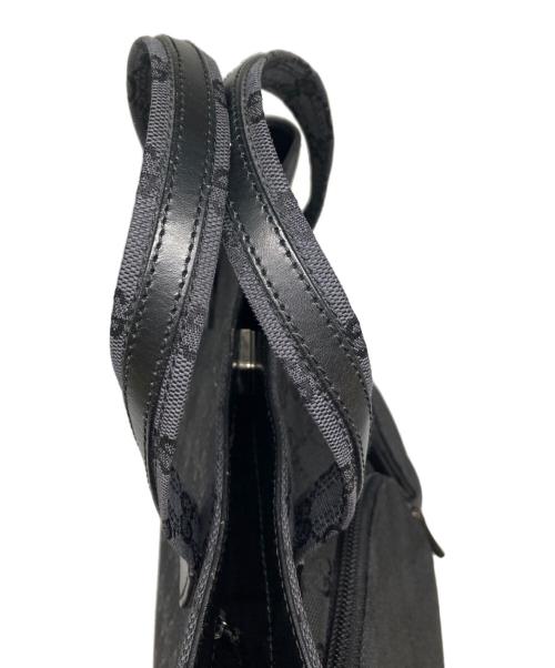 GUCCI（グッチ）GUCCI (グッチ) GGキャンバスハンドバッグ ブラックの古着・服飾アイテム