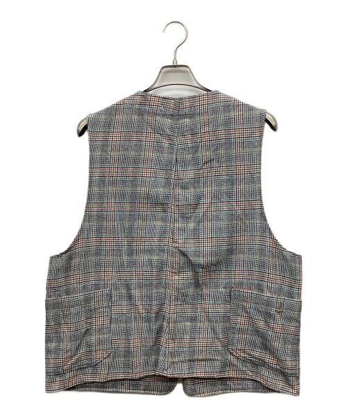 Engineered Garments（エンジニアドガーメンツ）Engineered Garments (エンジニアドガーメンツ) UPLAND VEST グリーン×ネイビー サイズ:Lの古着・服飾アイテム