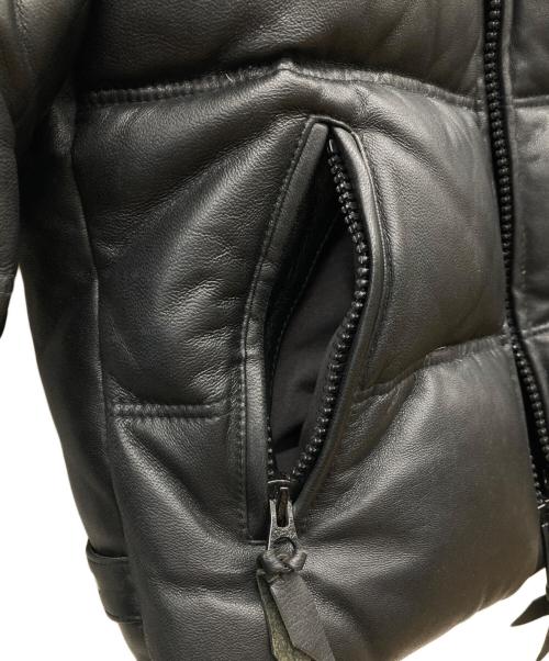 Schott（ショット）Schott (ショット) モーターサイクル ラムレザー ダウンジャケット ブラック サイズ:XLの古着・服飾アイテム