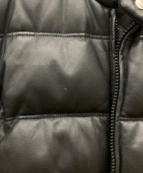 Schott（ショット）Schott (ショット) モーターサイクル ラムレザー ダウンジャケット ブラック サイズ:XLの古着・服飾アイテム