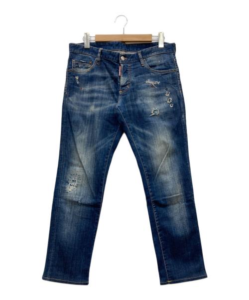 DSQUARED2（ディースクエアード）DSQUARED2 (ディースクエアード) SLIM JEAN インディゴ サイズ:48の古着・服飾アイテム