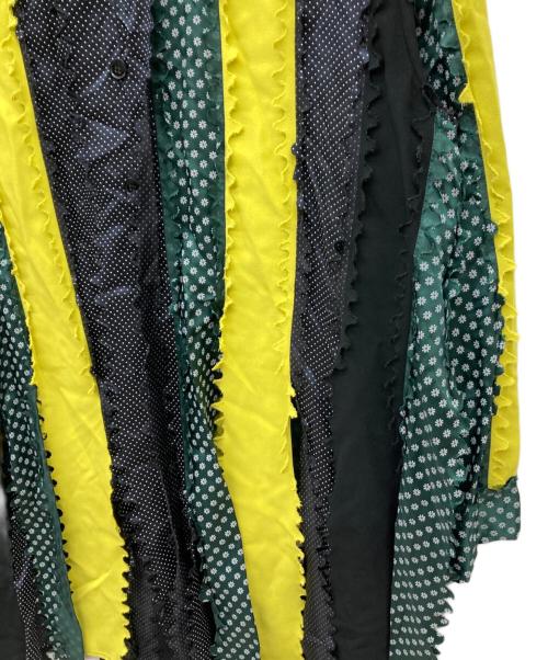 BOTTER（ボッター）BOTTER (ボッター) 再構築シャツ ブラック×イエロー サイズ:記載なしの古着・服飾アイテム