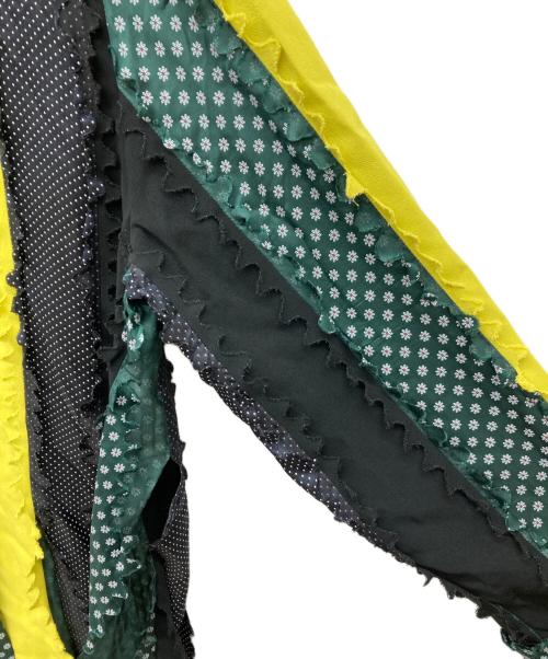 BOTTER（ボッター）BOTTER (ボッター) 再構築シャツ ブラック×イエロー サイズ:記載なしの古着・服飾アイテム