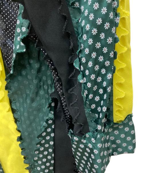 BOTTER（ボッター）BOTTER (ボッター) 再構築シャツ ブラック×イエロー サイズ:記載なしの古着・服飾アイテム