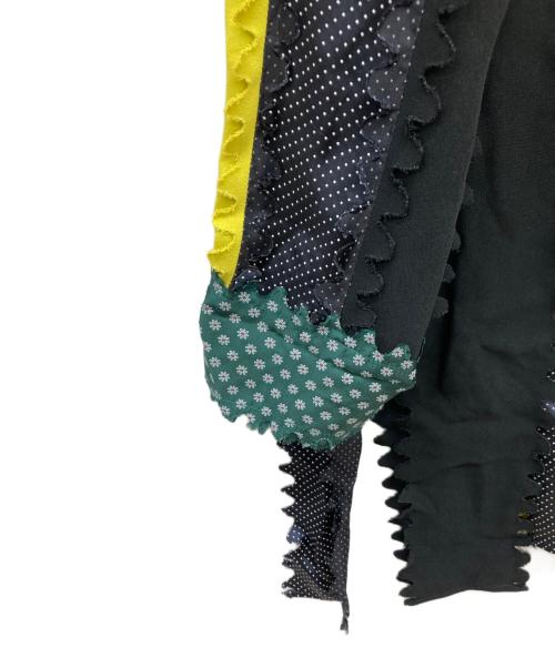 BOTTER（ボッター）BOTTER (ボッター) 再構築シャツ ブラック×イエロー サイズ:記載なしの古着・服飾アイテム