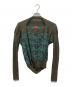 Vivienne Westwood RED LABEL（ヴィヴィアンウエストウッドレッドレーベル）の古着「変形総柄カーディガン」｜オリーブ×ブルー